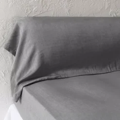 Federa cuscino a rullo lyocell Tencel™ lavata (27 x 185 cm) Olivia Granito Grigio