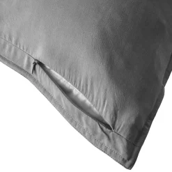Federa cuscino letto da letto rettangolare in lyocell Tencel™ lavato (50 x 70 cm) Olivia Granito Grigio