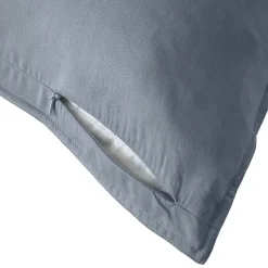 Federa cuscino letto quadrata in lyocell Tencel™ lavato (80 x 80 cm) Olivia Blu Stone