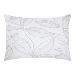 Federa cuscino letto rettangolare percalle di cotone (50 x 70 cm) Matisse Grigio