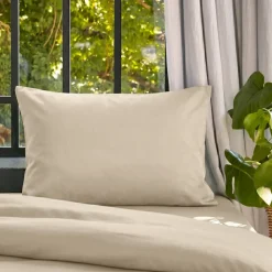 Federa cuscino letto rettangolare lyocell Tencel™ lavato (50 x 80 cm) Olivia Beige pampa