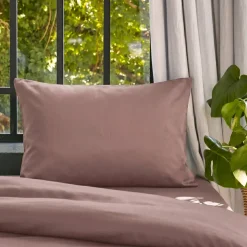 Federa cuscino letto rettangolare lyocell Tencel™ lavato (50 x 70 cm) Olivia Rosa blush