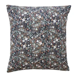 Federa cuscino quadrata garza di cotone (60 x 60 cm) Constance Blu notte