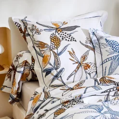 Federa cuscino quadrata in cotone (65 x 65 cm) Pénélope Blu