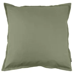 Federa cuscino quadrata in percalle di cotone (80 x 80 cm) Cali Verde rosmarino