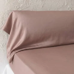 Federa per cuscino a rullo in lyocell Tencel™ lavato (27 x 185 cm) Olivia Rosa blush