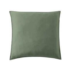 Federa per cuscino letto quadrata in lyocell Tencel™ lavata (63 x 63 cm) Olivia Verde rosmarino