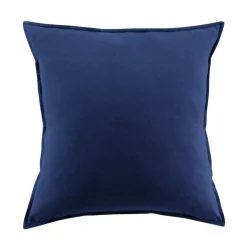 Federa per cuscino quadrata flanella di cotone (63 x 63 cm) Nina Blu navy