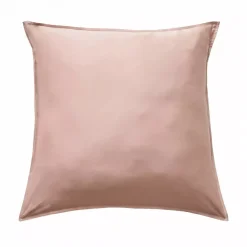 Federa per cuscino quadrata in satin di bambù (80 x 80 cm) Sienna Rose blush