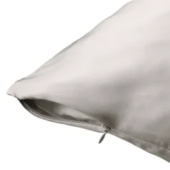 Federa per cuscino quadrata in seta di gelso (80 x 80 cm) Mizuki Grigio chiaro
