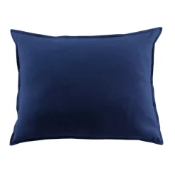 Federa per cuscino rettangolare flanella di cotone (50 x 70 cm) Nina Blu navy