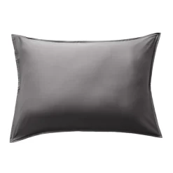 Federa per cuscino rettangolare in raso di bambù (50 x 80 cm) Sienna Grigio granito