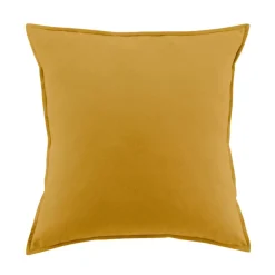 Federa per cuscino rettangolare flanella di cotone (50 x 80 cm) Nina Ocra