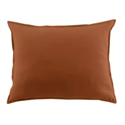 Federa per cuscino rettangolare flanella di cotone (50 x 80 cm) Nina Terracotta