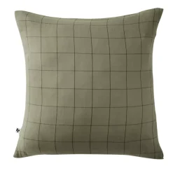 Federa quadrata garza di cotone (60 cm) Gaïa Match Verde rosmarino