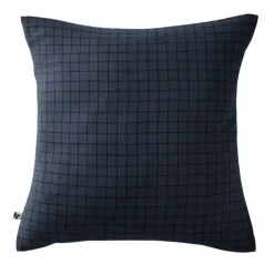 Federa quadrata garza di cotone (60 cm) Gaïa Mix Blu notte