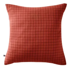 Federa quadrata garza di cotone (60 x 60cm) Gaïa Mix Terracotta