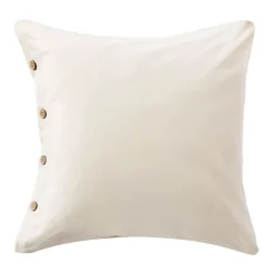 Federa quadrata in percalle di cotone (65 x 65 cm) Diane Beige