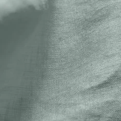 Federa quadrata lino lavato (60 cm) Louise Verde eucalipto