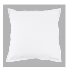 Federa quadrata percalle di cotone (65 cm) Cali Bianco