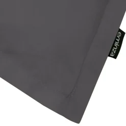 Federa quadrata percalle di cotone (65 cm) Cali Grigio antracite