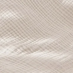 Federa quadrupla garza di cotone (50 x 80 cm) Victoria x Gaïa Beige Pampa