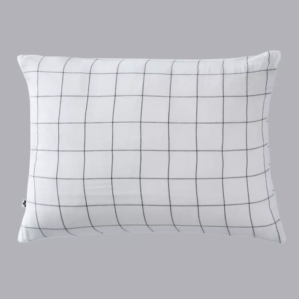 Federa rettangolare garza di cotone (70 cm) Gaïa Match Bianco chantilly