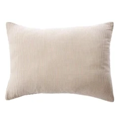 Federa Rettangolare in garza di cotone (50 x 70 cm) Gaïa a righe Corda
