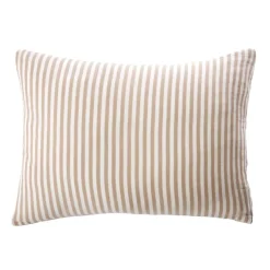 Federa rettangolare in garza di cotone (50 x 80 cm) Gaïa a righe Corda