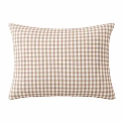 Federa rettangolare in garza di cotone (50 x 80 cm) Gaïa Vichy Corda