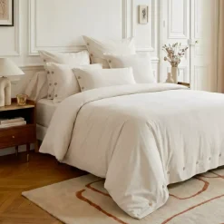 Federa rettangolare in percalle di cotone (50 x 70 cm) Diane Beige