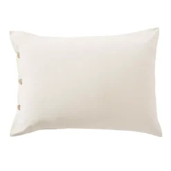 Federa rettangolare in percalle di cotone (50 x 80 cm) Diane Beige