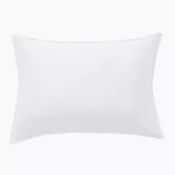 Federa rettangolare in raso di bambù (50 x 80 cm) Sienna Bianco chantilly