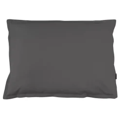 Federa rettangolare percalle di cotone (80 cm) Cali Grigio antracite