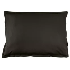 Federa rettangolare percalle di cotone (80 cm) Cali Nero