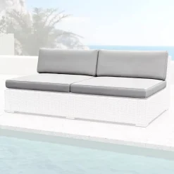 MOBELLIA Accessori E Cuscini-Federe per cuscini di ricambio per Divano da giardino 2 posti Palma