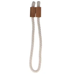 Fermaglio tenda magnetico in cotone Leon Avorio