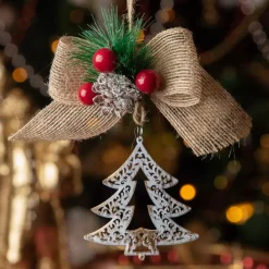 KAEMINGK Addobbi Natalizi-Fiocco di Natale da appendere (15 cm)