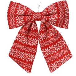KAEMINGK Addobbi Natalizi-Fiocco di Natale (H32 cm) Tradizione e bianco