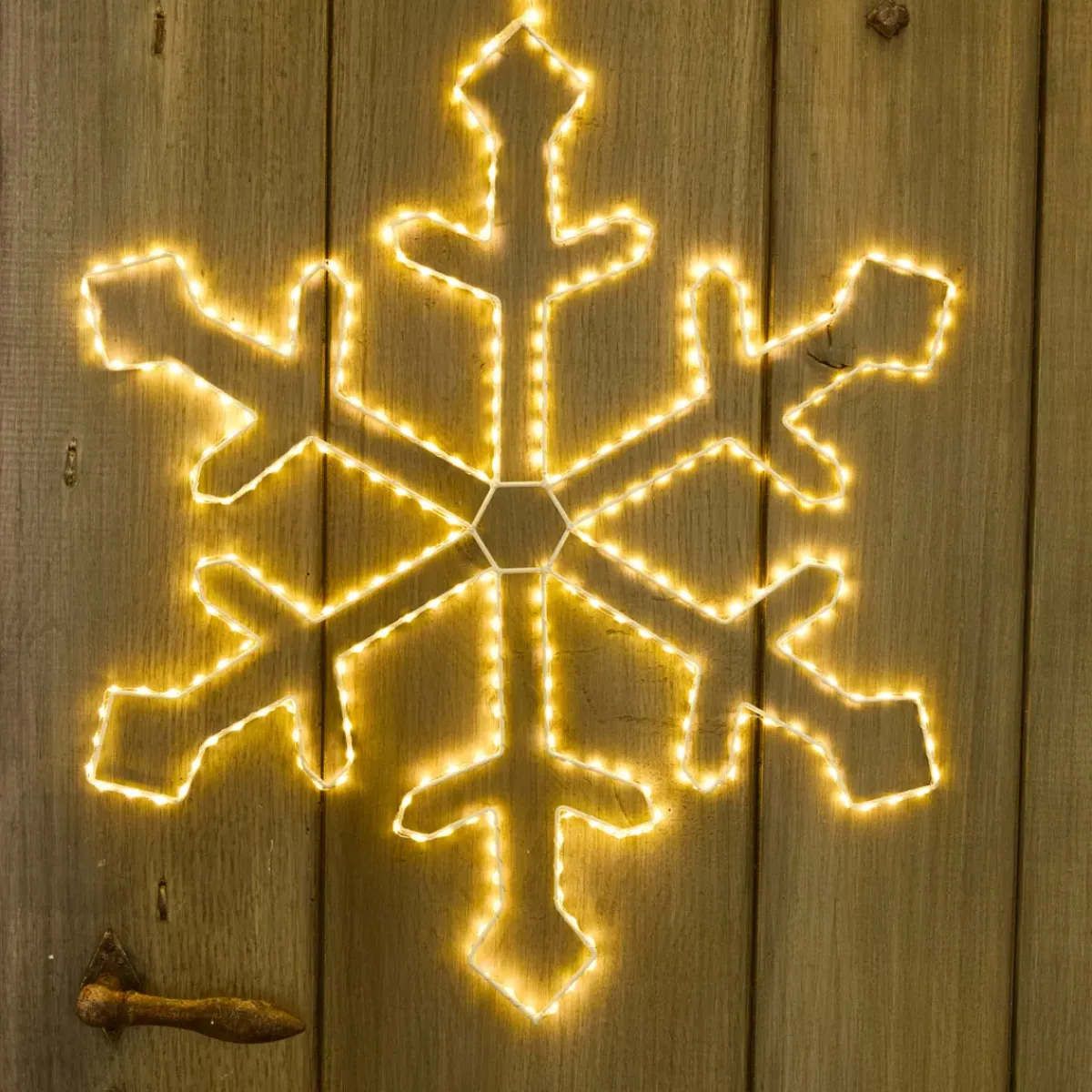 EMINZA Oggetti Decorativi E Illuminati|Decorazioni E Oggetti Natalizi-Fiocco luminoso da appendere 335 LED (D58 cm) Everest