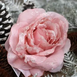 KAEMINGK Addobbi Natalizi-Fiore decorativo con pinza paillete