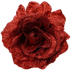 KAEMINGK Addobbi Natalizi-Fiore decorativo su pinza (D12 cm) Luccicante