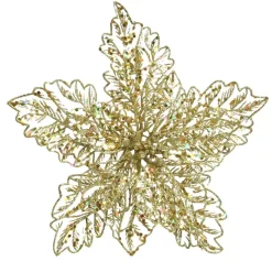 KAEMINGK Addobbi Natalizi-Fiore di Natale paillettes a clips