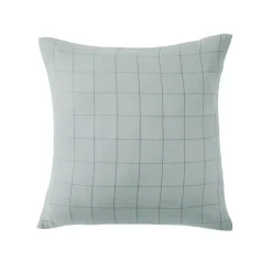 Fodera cuscino quadrata in garza di cotone (60 x 60 cm) Gaïa Match Verde eucalipto