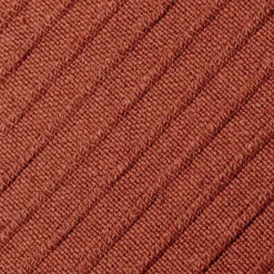 Fodera cuscino quadrato cotone (40 x 40 cm) Léa Terracotta