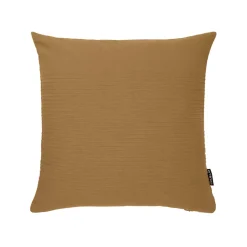 Fodera cuscino quadrato cotone (40 x 40 cm) Léa Camel