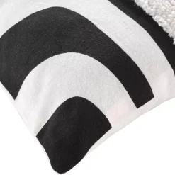 Fodera cuscino quadrato cotone (40 cm) Mirade Nero