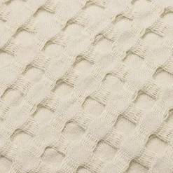 Fodera cuscino rettangolare cotone nido d'ape (30 x 50 cm) Maya Beige pampa