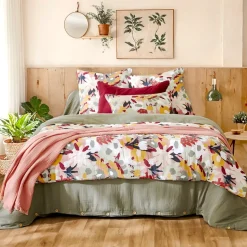Fodera di cuscino quadrata in garza di cotone (60 x 60 cm) Azel Multicolore