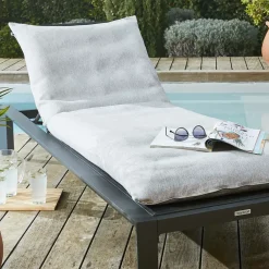 L'effet papillon Cuscini Lettini Da Spiaggia|Cuscini Per Lettini E Accessori-Fodera per cuscino da lettino prendisole (190 x 70 cm) Naia agata